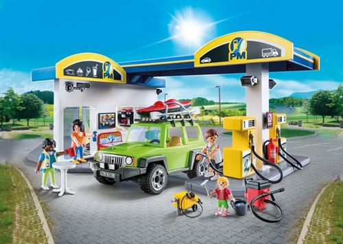 PLAYMOBIL Vintage 3434 Station Essence City Life - Set De 1985, Occasion, Bon état