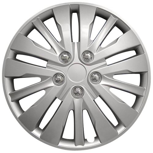 AutoStyle Enjoliveurs Washington 15 pouces ABS argent lot de 4