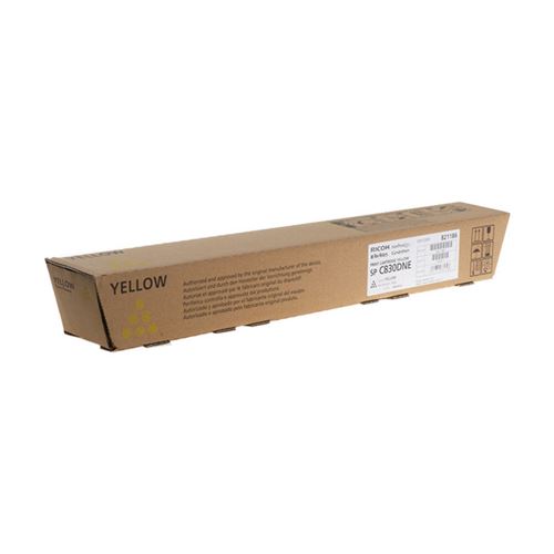 Ricoh 821186 Toner yellow. 16K pages for Ricoh Aficio SP C 830