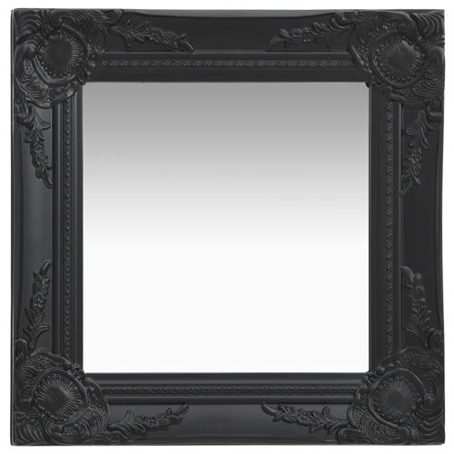 vidaXL Miroir mural style baroque 40x40 cm Noir