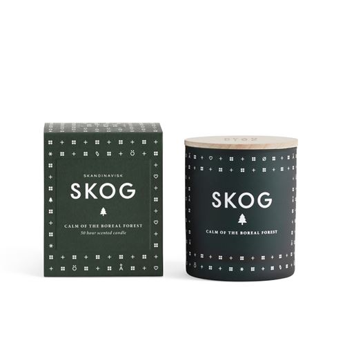 Skog bougie skandinavisk forêt