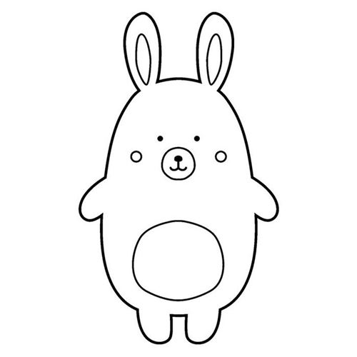 Tampon en bois - Lapin
