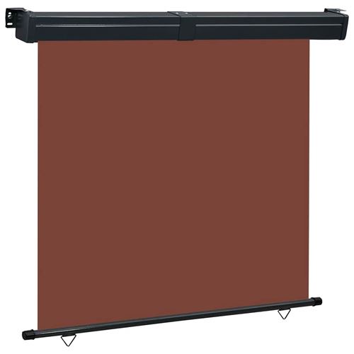 vidaXL Auvent latéral de balcon 160x250 cm Marron