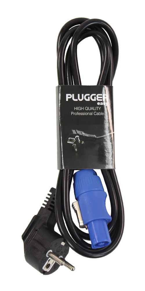 Plugger Câble d'alimentation powercon 1,8 m Easy Noir