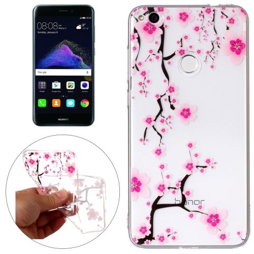Huawei P8 Lite (2017) Coque Protection TPU Rose Fleurs de Cerisier ALS47648