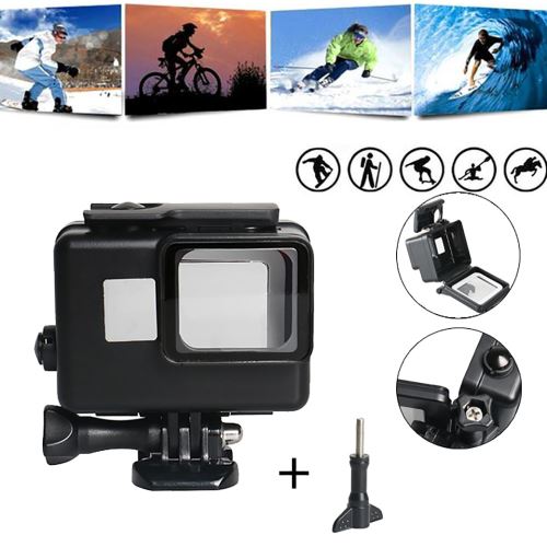 Pour GoPro Hero7 Noir / 6/5 plongée sous-marine Boîtier étanche Boîtier de protection Shell 45m ZPP81114004