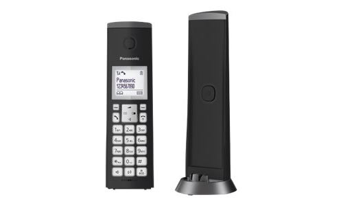 Panasonic KX-TGK210 - Téléphone sans fil avec ID d appelant - DECT\GAP - (conférence) à trois capacité d appel - noir