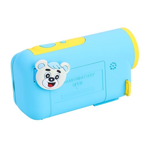 Mini plastique portable cadeau enfants mignons enfants numérique LSR appareil photo (bleu)