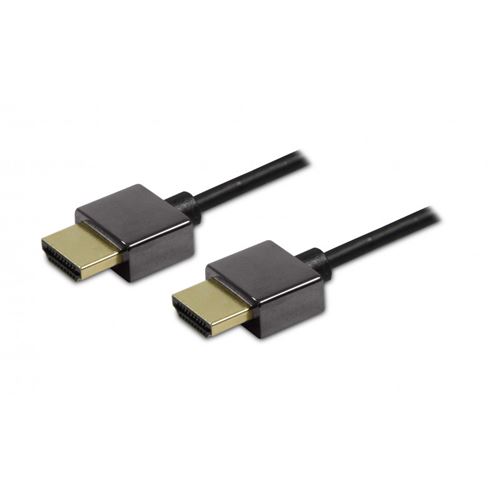 Câble HDMI High Speed + Ethernet mâlemâle ultra fin 1 5