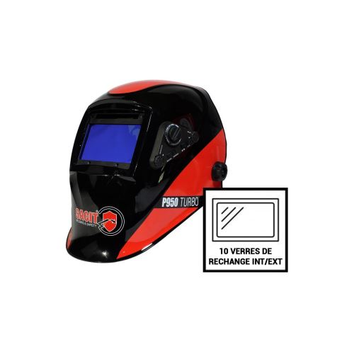 Pack 10 verres de rechange intérieur/extérieur pour la cagoule SACIT P950 LCD 5/13