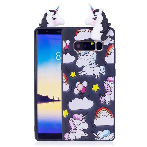 Galaxy Note 8 Coque Protection TPU Licorne 3D Noir ALS52142