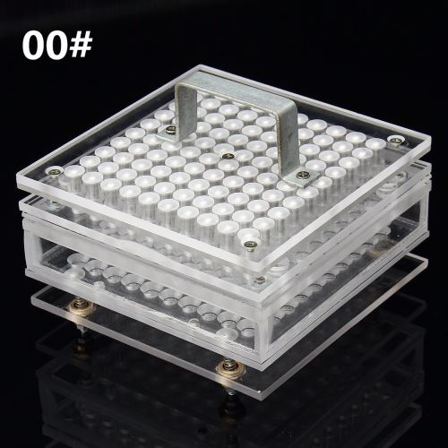 6x 00# 0# 100 Trou Capsule Remplissage Machine à remplir Remplisseur Gélule Vide