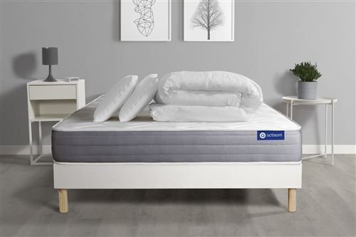 Actisom - Ensemble Matelas et Sommier - Actimemo Dream - Mousse à mémoire de forme - 140x190 cm - Image 2