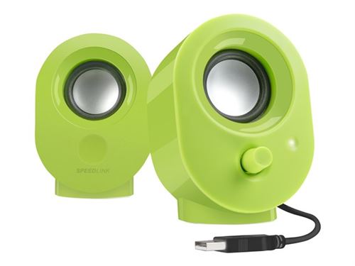 SPEEDLINK SNAPPY - Luidsprekers - voor PC - 4 Watt (Totaal) - groen