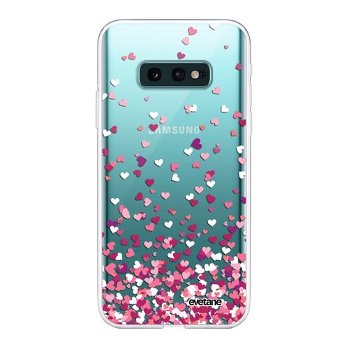 Coque pour Samsung Galaxy S10e 360 intégrale transparente Confettis De Coeur Tendance [Evetane®]