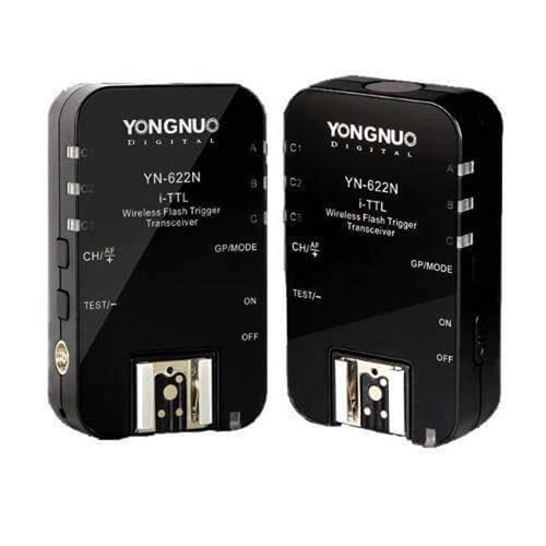 YN622 N II - Kit de 2 Transceiver pour Nikon (FVL, 603-rx, AA, 7 canaux), couleur noir 