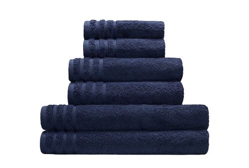 Kleine Wolke 3003708201 Royal Serviette Invité Coton Bleu 30 x 50 cm