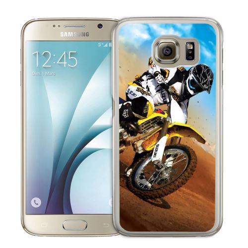 Coque pour Samsung Galaxy S7 motocross sable