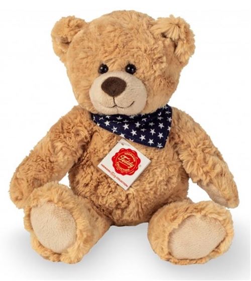 Non Communiqué Ours En Peluche Teddy Sable Foulard 30 Cm