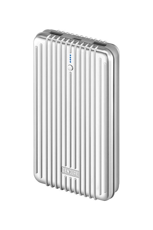 Batterie Externe 20100mAh (Résistante aux Chocs, 3-Port Charge Rapide 3.0, 45W, Argent