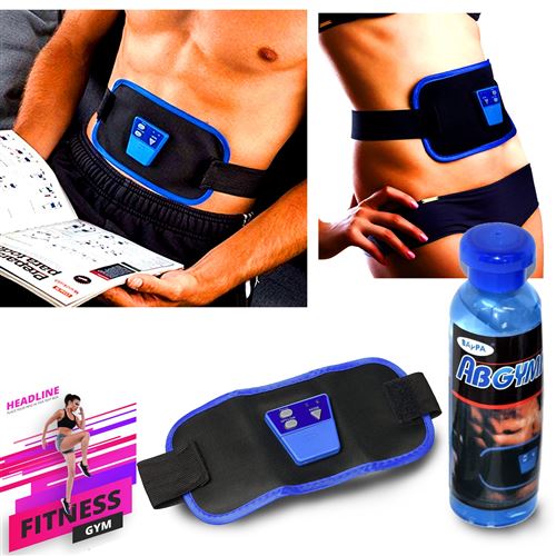 Ceinture abdominale femme homme électrostimulation éliminer cellulite brûler les graisses pour abdomen epaule cuisses -gel 100ml