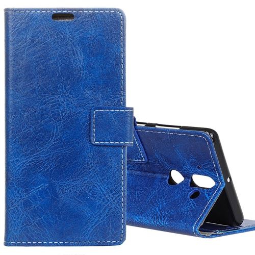 Nokia 9 Housse Etui Cuir PU Effet Peau rétro Bleu ALS50884