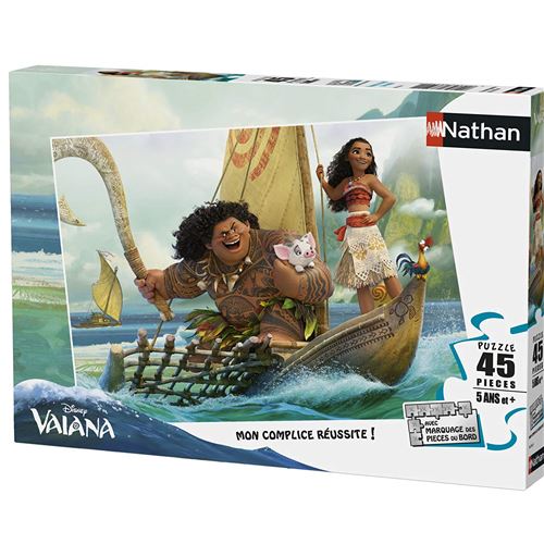 Puzzle 45 pièces Nathan Voyage au bout du monde Disney Vaiana