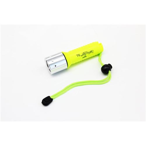 Lampe Torche Etanche à Eclairage LED CREE T6 Rechargeable (Jaune)