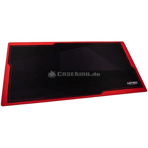 nitro concepts nitro concepts deskmat dm16, 1600x800mm - schwarz/rot noir