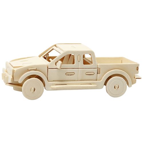  CC Hobby Figurine &agrave; assembler en 3D, Pick-up, dim. 19,5x8x12 cm, 1 pi