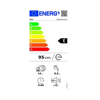 Beko DEN48420XDOS - Lave-vaisselle - hauteur : 85 cm - acier inoxydable