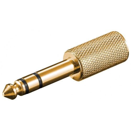 GOOBAY Audio adapter - 6.35 mm plug (3-pin, Stereo) > 3.5 mm socket (3-pin, Stereo)