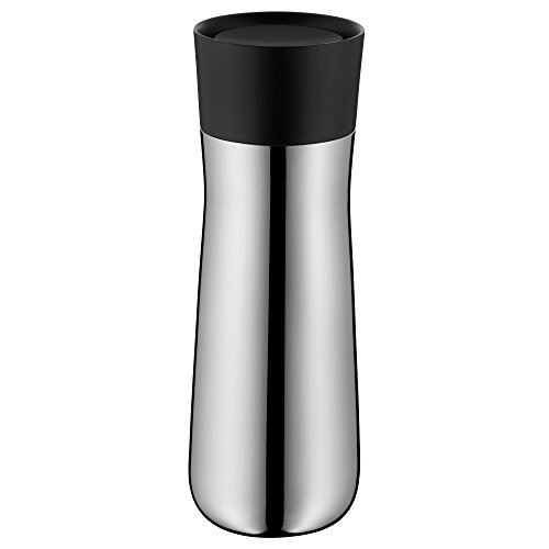 Wmf gobelet isotherme en acier inoxydable 0,35 l hauteur 22 cm ø 7,4 cm fermeture automatique 360 ° goulot cadeau isolierkern en