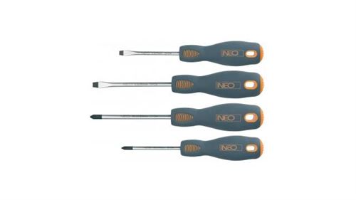 Jeu de tournevis Neo Tools 4dlg, magnétique, acier Crmo