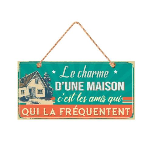 STC – Plaque Décorative en Bois 15x30 cm – Le Charme …. Maison