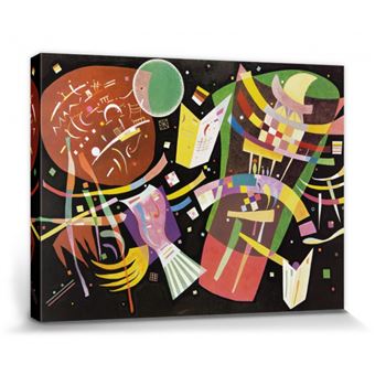 Peinture Sur Toile Jaune Rouge Bleu Par Wassily Kandinsky Affiche Et Impressions Reproductions D'œuvres D'art Pour Décor De Salon 30x50cm (11,8x19,7in) Cadre Intérieur
