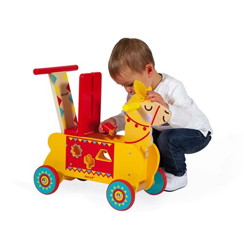 Porteur bois Janod Lama