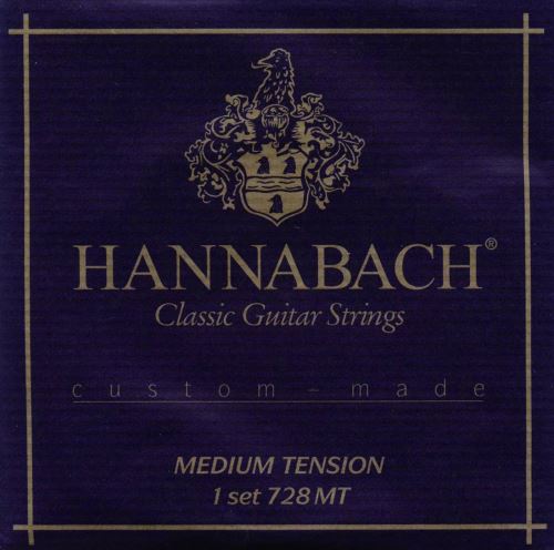 Hannabach 652687 Série 728 Cordes pour Guitare Classique Jeu Custom Made Medium Tension 728MT
