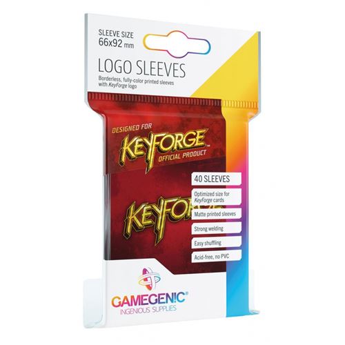 Keyforge - Sachet de 40 pochettes Logo Rouge