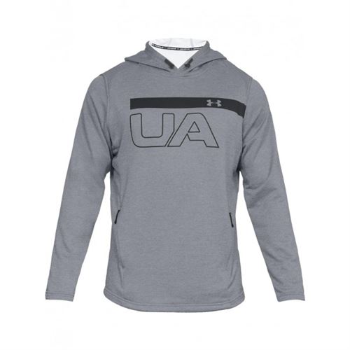 Sweat à capuche Under Armour MK1 Terry Graphic Hoodie Gris pour homme taille S