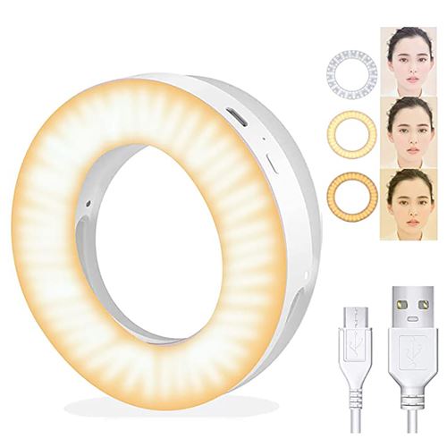 Non Communiqué Blanc Ring Light Selfie Led Pour Téléphone