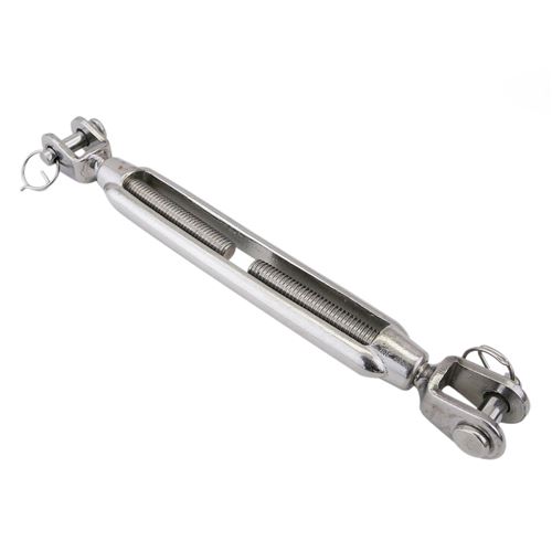 Tendeur de câble en acier. Modèle de fourche à fourche filetée 8 mm