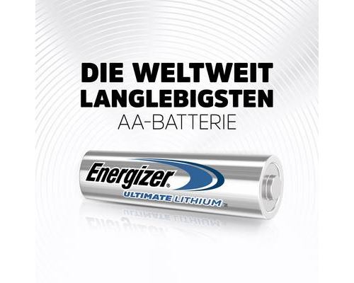 Energizer Ultimate FR6 Pile LR6 (AA) lithium 3000 mAh 1.5 V 10 pc(s) -  Équipements et sécurité pour la maison - Achat & prix