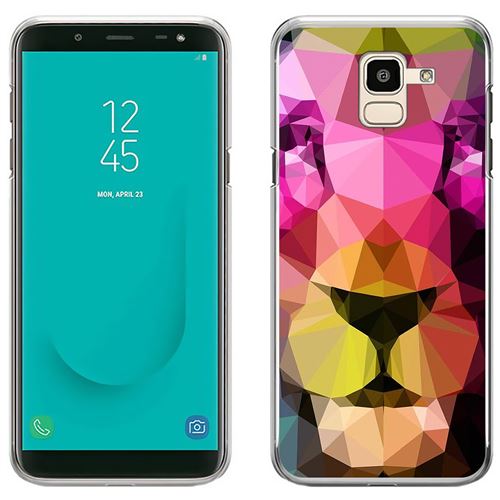 Coque pour Samsung Galaxy J6 -  Lion Geometrique