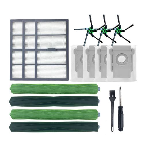 Kit Accessoires aspirateur pour irobot S9/S9+ Brosse de nettoyage vert