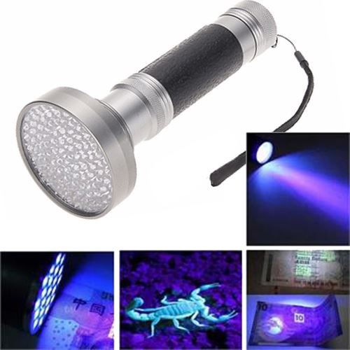 Generique 100 Led Uv Blacklight Scorpion Lampe De Poche Super Bright Light Detection Extérieur - Image 2