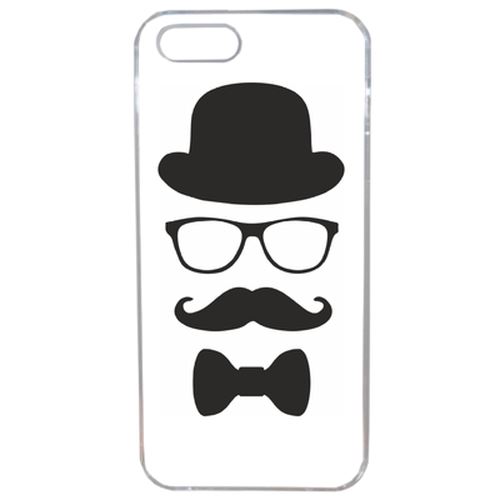 Coque Chapeau Moustache Compatible Iphone 5s Transparent