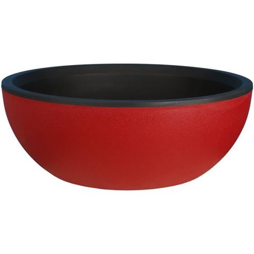 Non Communiqué Rouge Riviera - Coupe Pot De Fleurs - Granit D40
