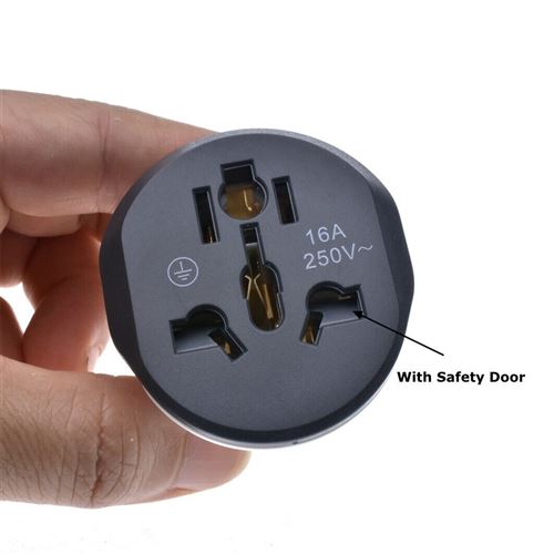 Adaptateur prise voyage universel Monde vers UE - compatible avec +100