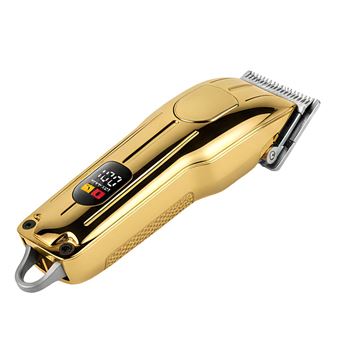 Tondeuse Électrique USB-C 5W Sans Fil 2000mAh Finition Spray avec Écran LED Avizar Dorée - 1
